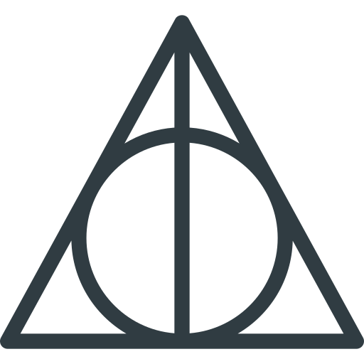 Magic, rune, deathly hallows icon